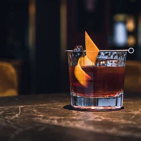 The ultimate old fashioned sloe whiskey cocktail